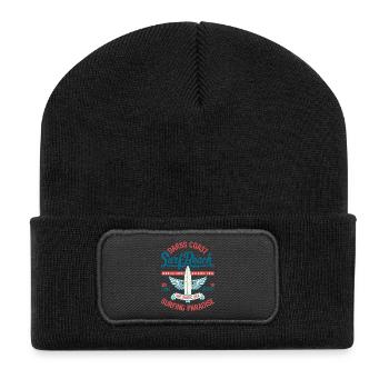 MER BALTIQUE - Cool Darss Surfer Cadeaux Surf Shirts - Beanie recyclé à patch - noir - Devant