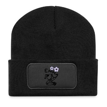 naam emma © - Recycled Patch Beanie - black - Front