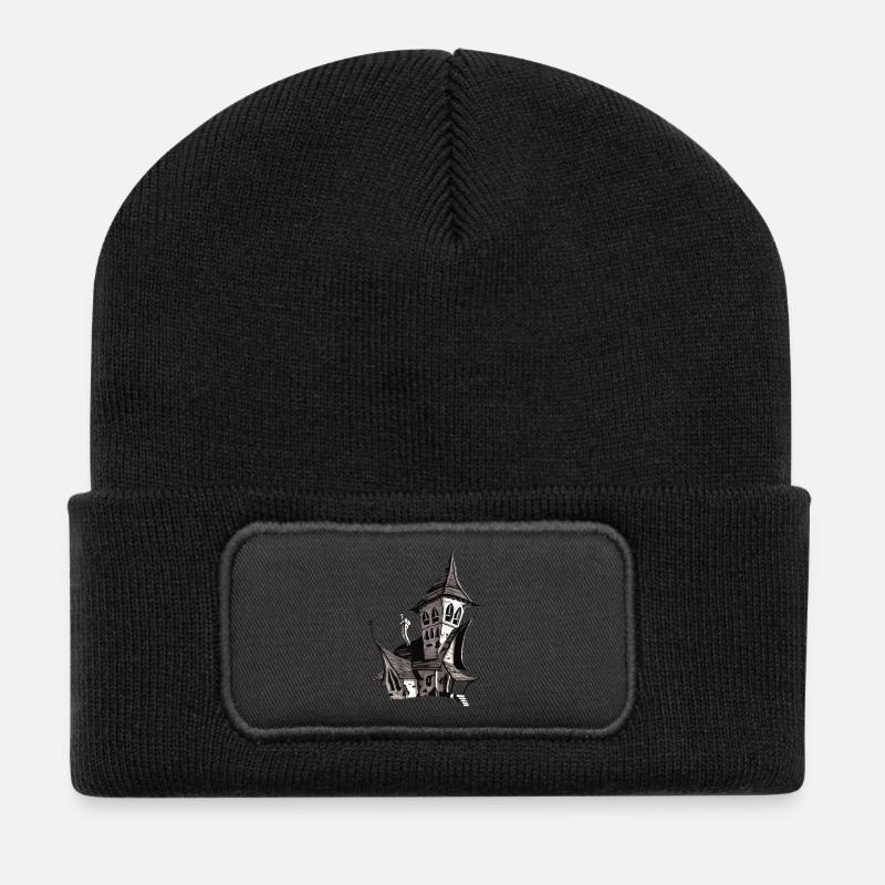 Vampir Schloss - Recycelte Patch Beanie - Schwarz