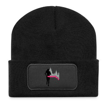 Marathon - Mayence - coureur - Exécuter - Run - 3C - Beanie recyclé à patch - noir - Devant