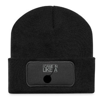I Came In Like A Wrecking Ball - Recycelte Patch Beanie - Schwarz - Vorne