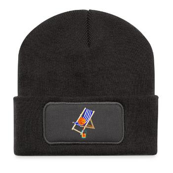 enjoyment - Recycled Patch Beanie - dark grey - Front