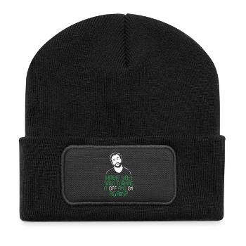 have you tried turning it off and on again - Recycled Patch Beanie - black - Front