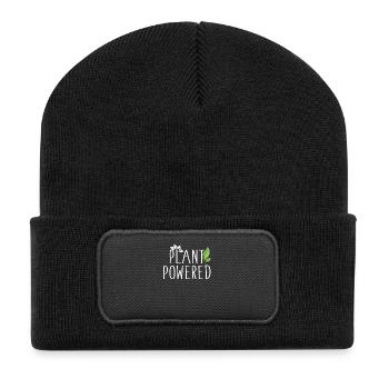 plant powered - Recycled Patch Beanie - black - Front