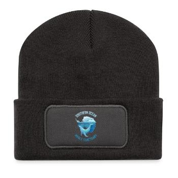 Southern Ocean Whale Sanctuary - Recycelte Patch Beanie - Dunkelgrau - Vorne