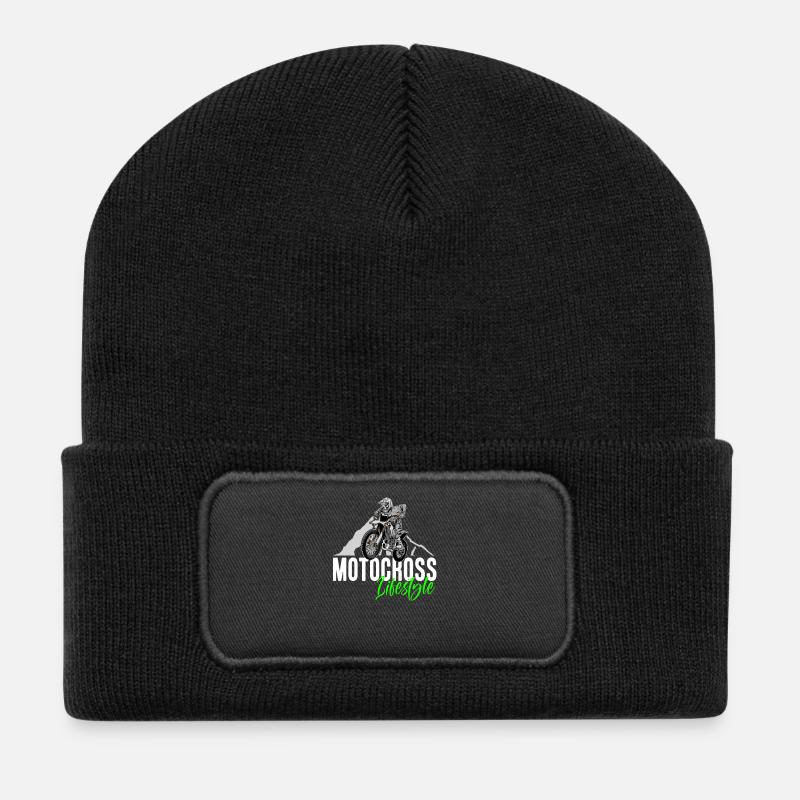 Motocross Lifestyle - Recycled Patch Beanie - black
