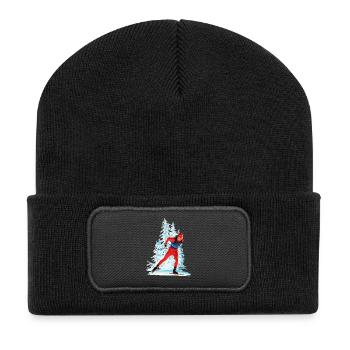 Biathlon - Beanie recyclé à patch - noir - Devant