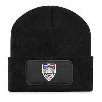policeman - Recycled Patch Beanie - black - Front