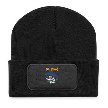cruise Time Oh Ship It s A Family Trip ship gift - Recycled Patch Beanie - black - Front