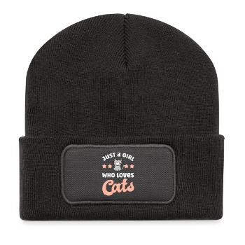 Cat Cats - Recycled Patch Beanie - dark grey - Front