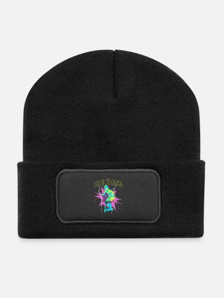 Freestyle Scooter | Children's Gift - Recycled Patch Beanie - black