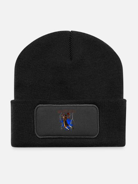 Dunk éclair : Basket électrique - Beanie recyclé à patch - noir