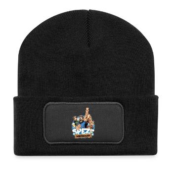 Spezewirtschaft - Hier könnte Ihre Werbung stehen! - Recycelte Patch Beanie - Schwarz - Vorne