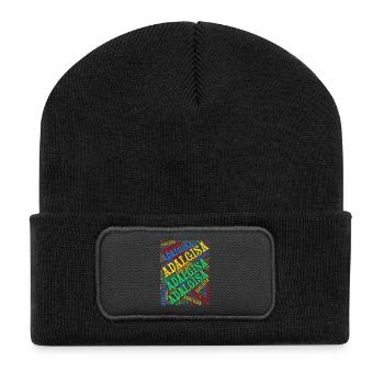 t-shirt name Adalgisa word cloud t-shirt - Recycled Patch Beanie - black - Front
