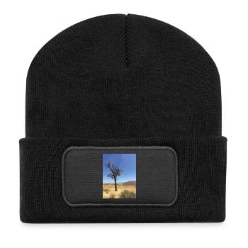 Joshua Tree - Recycelte Patch Beanie - Schwarz - Vorne
