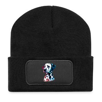 Dalmatian Dog - Recycled Patch Beanie - black - Front