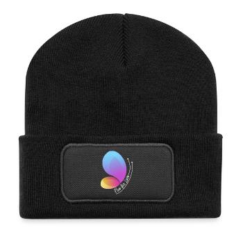 Free Through Love Gradient Butterfly - Recycled Patch Beanie - black - Front