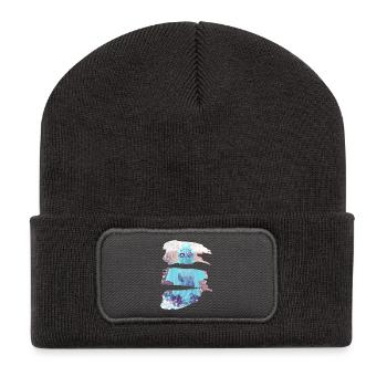 It's snowing - Recycled Patch Beanie - dark grey - Front