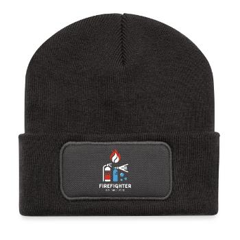 Firefighter Association More Than a Passion - Recycled Patch Beanie - dark grey - Front
