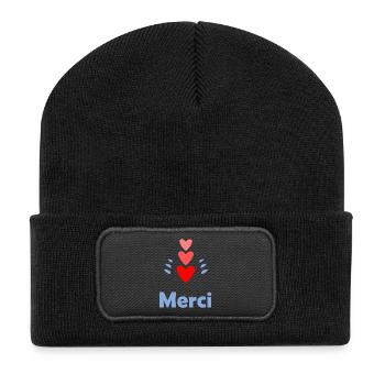 MISTRESS. THANK YOU. THANK YOU MISTRESS - Recycled Patch Beanie - black - Front