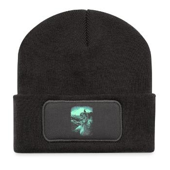 Preikestolen - Troll - Norwegen - Recycelte Patch Beanie - Dunkelgrau - Vorne