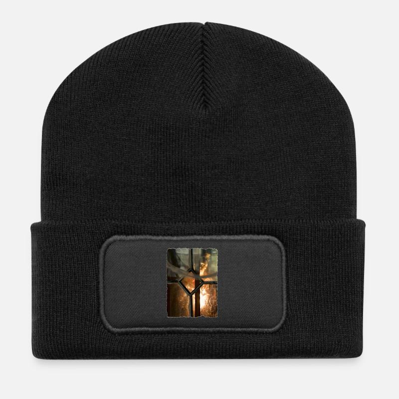 Dachbodenkinder - Recycelte Patch Beanie - Schwarz