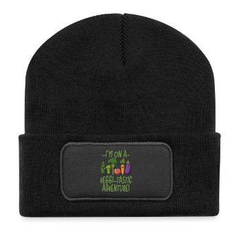JE SUIS DANS UNE AVENTURE VIGGI-TASTIQUE, VEGAN DRÔLE - Beanie recyclé à patch - noir - Devant