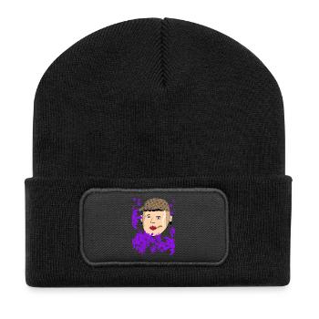 Talahon Children's Drawing - Recycled Patch Beanie - black - Front