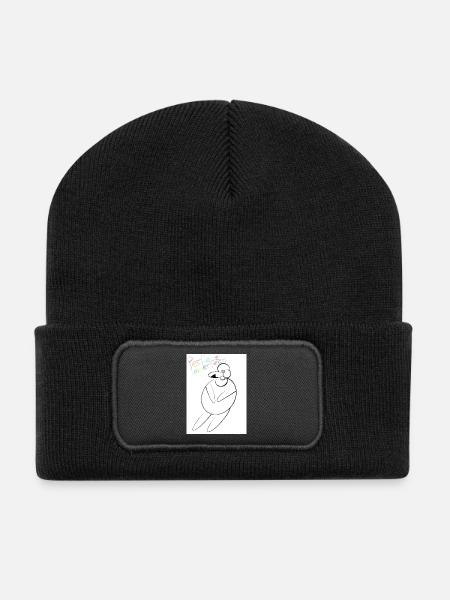 Colorful, charming, one of a kind! - Recycelte Patch Beanie - Schwarz