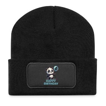 Panda BD Ballon Anniversaire 2 - Beanie recyclé à patch - noir - Devant