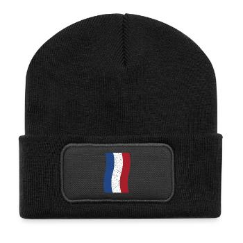 vintage Netherlands flag - Recycled Patch Beanie - black - Front