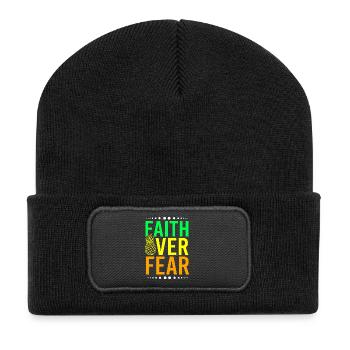 Ivf Retrieval Day Fertilization Test Tube - Recycled Patch Beanie - black - Front