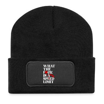 Voiture - Beanie recyclé à patch - noir - Devant