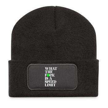 Auto - Recycelte Patch Beanie - Dunkelgrau - Vorne