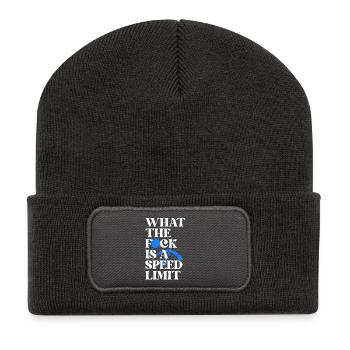 Auto - Recycelte Patch Beanie - Dunkelgrau - Vorne