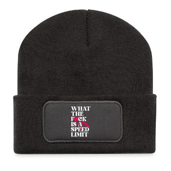 Auto - Recycelte Patch Beanie - Dunkelgrau - Vorne