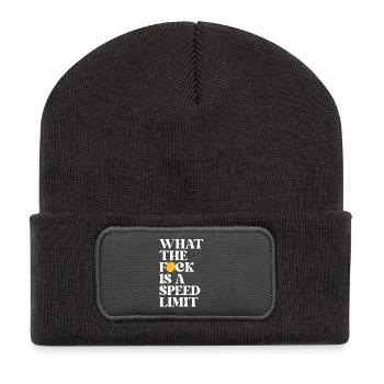 Auto - Recycelte Patch Beanie - Dunkelgrau - Vorne