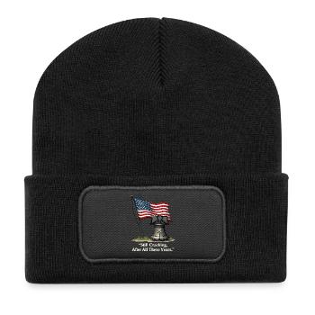 Cloche de la Liberté - Beanie recyclé à patch - noir - Devant