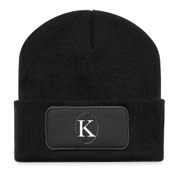 Letter K - Recycled Patch Beanie - black - Front