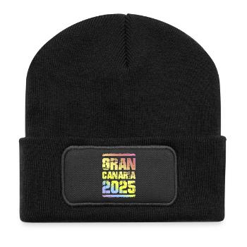 Gran Canaria 2025 Coloré - Beanie recyclé à patch - noir - Devant