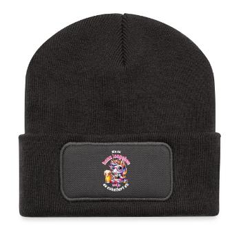 Petit Délice de la Bière Licorne - Beanie recyclé à patch - charbon - Devant