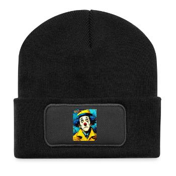 "Sad Clown" by van Gogh - Recycled Patch Beanie - black - Front