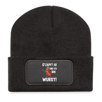 Cool sausage - Recycled Patch Beanie - dark grey - Front
