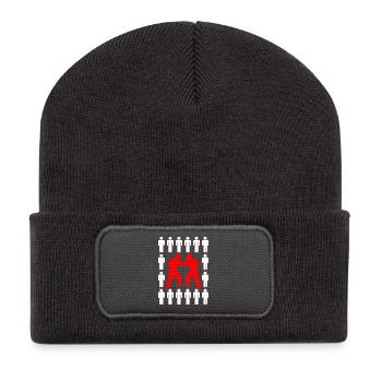 Krav Maga - Beanie recyclé à patch - charbon - Devant