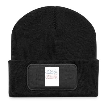 Artistic graffiti lettering Paris - Recycled Patch Beanie - black - Front