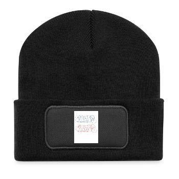 Paris Bubble Paris Throw-up Paris Graffiti - Recycled Patch Beanie - black - Front