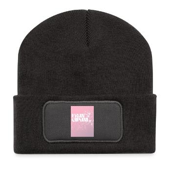 Frangipani Plus Mera Floral Design - Recycled Patch Beanie - dark grey - Front