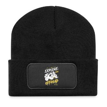 Adventure Offroad Off-Road Vehicle 4x4 - Recycled Patch Beanie - black - Front
