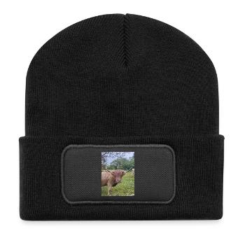 Yak nordique Nature Shot - Beanie recyclé à patch - noir - Devant