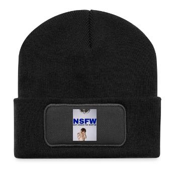 NSFW Not Sober For Winter - Recycled Patch Beanie - black - Front